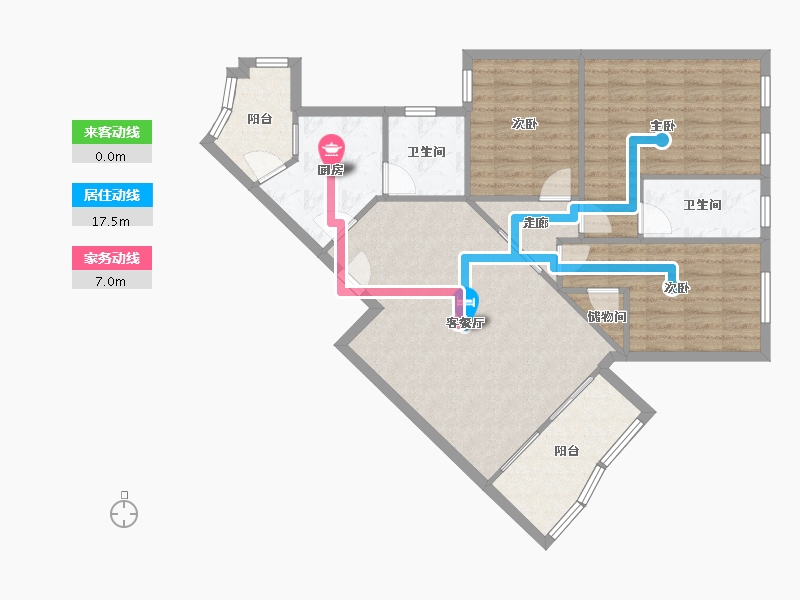 广东省-佛山市-豪兴苑-109.00-户型库-动静线