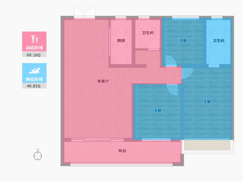 河南省-周口市-永威·东棠-101.61-户型库-动静分区