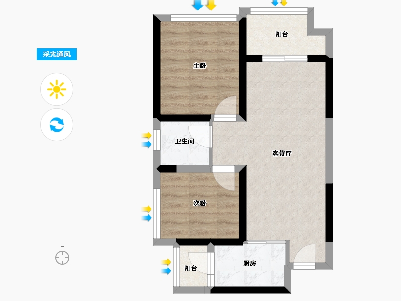 四川省-凉山彝族自治州-邦泰·熙悦.府-50.86-户型库-采光通风