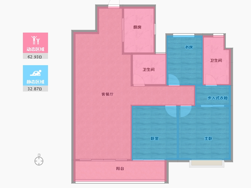 湖北省-武汉市-中交泓园-88.00-户型库-动静分区