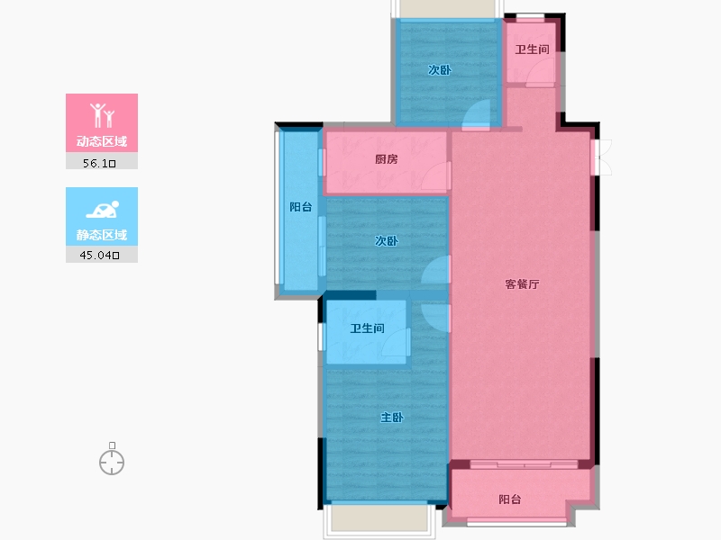 江西省-上饶市-盛峰·永盛家园-91.22-户型库-动静分区