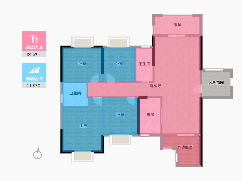 广西壮族自治区-玉林市-东城风尚-114.21-户型库-动静分区