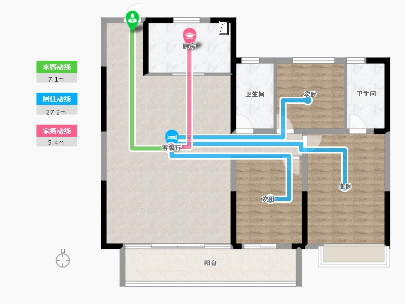 山东省-滨州市-惠众百一·天泰印象-124.00-户型库-动静线