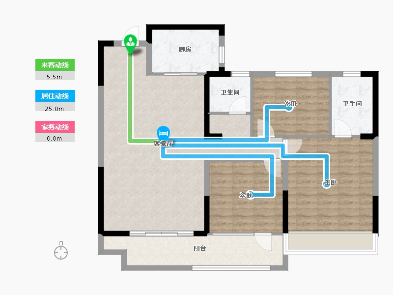 山东省-滨州市-惠众百一·天泰印象-103.99-户型库-动静线