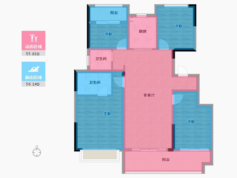 江西省-上饶市-上坤都会四季-100.00-户型库-动静分区