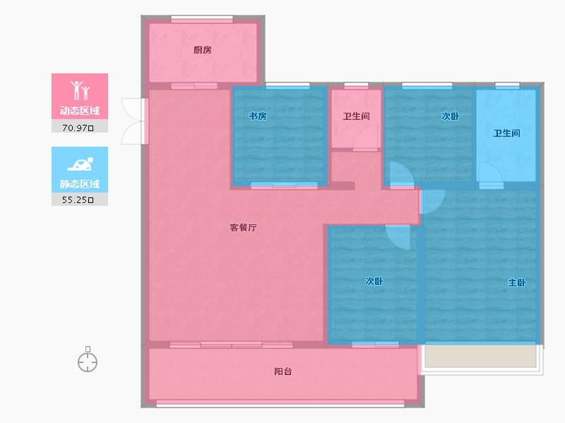 河南省-周口市-永威·东棠-114.41-户型库-动静分区