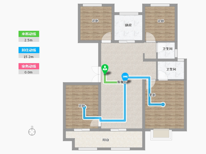 河南省-信阳市-正弘新城-108.34-户型库-动静线