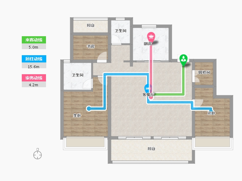 江西省-上饶市-江天农博城天一学府-108.07-户型库-动静线