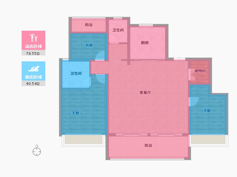 江西省-上饶市-江天农博城天一学府-108.07-户型库-动静分区