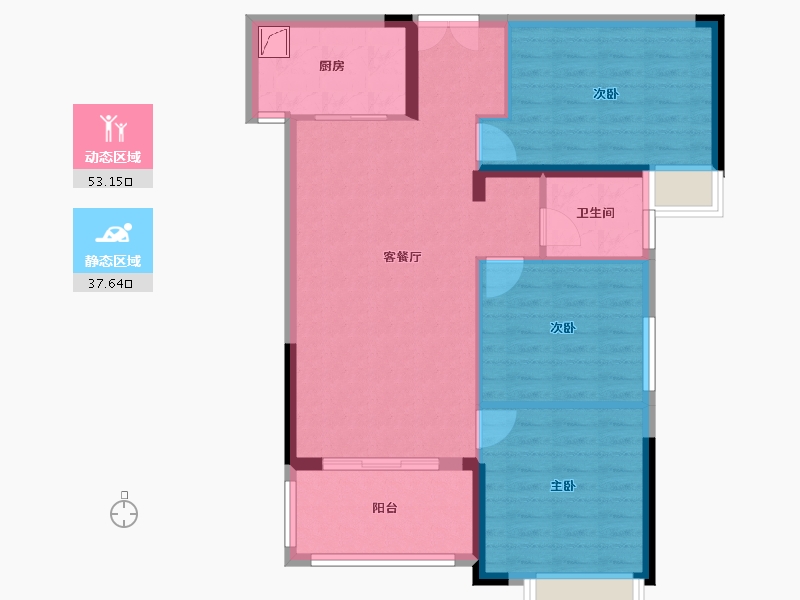 湖南省-湘西土家族苗族自治州-大汉新城-81.81-户型库-动静分区