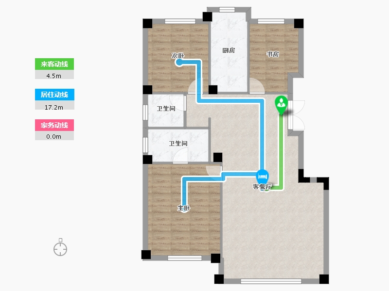 内蒙古自治区-兴安盟-万合·观湖兴景-135.00-户型库-动静线