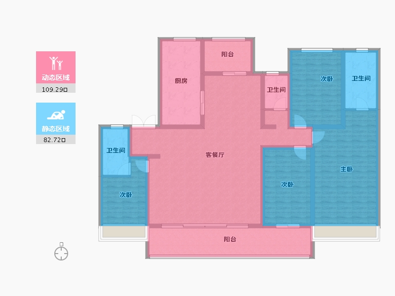 河南省-周口市-永威·东棠-173.61-户型库-动静分区