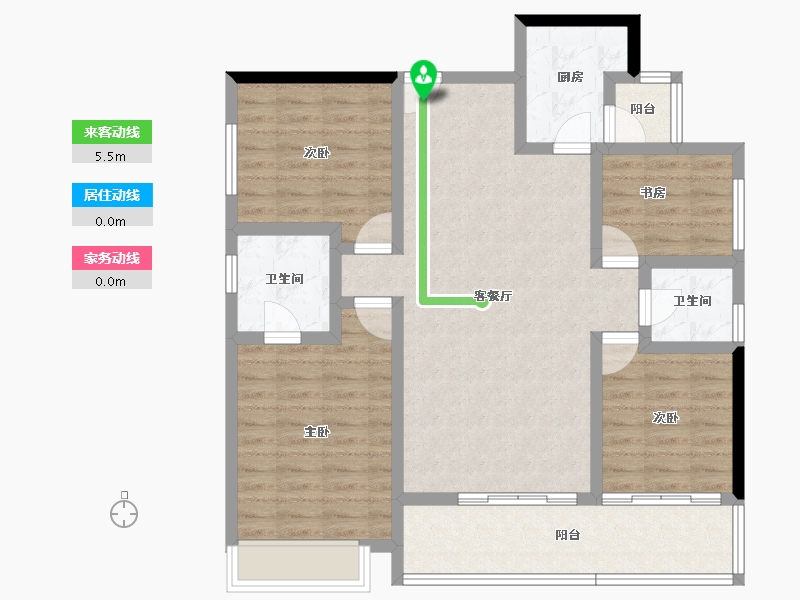 云南省-玉溪市-金科·集美玉溪-99.04-户型库-动静线