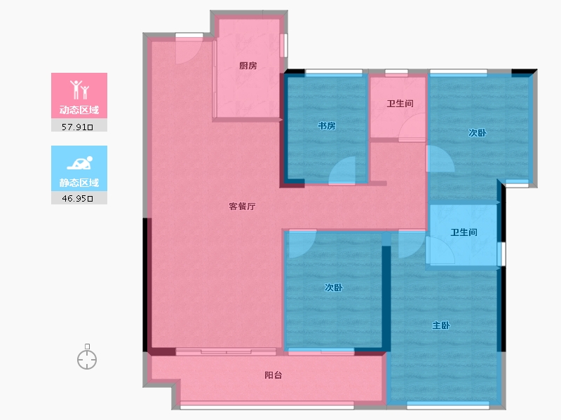 福建省-莆田市-建发文著-94.78-户型库-动静分区