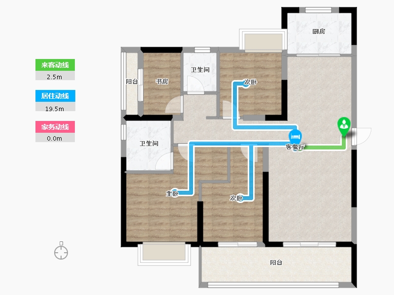 福建省-莆田市-滨海南城府-100.76-户型库-动静线