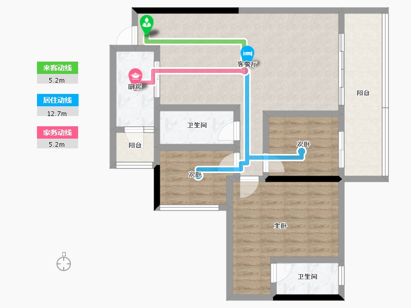 云南省-玉溪市-邦泰·天誉-89.39-户型库-动静线