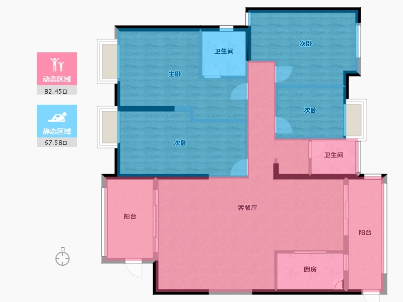 广东省-揭阳市-新华城-117.00-户型库-动静分区