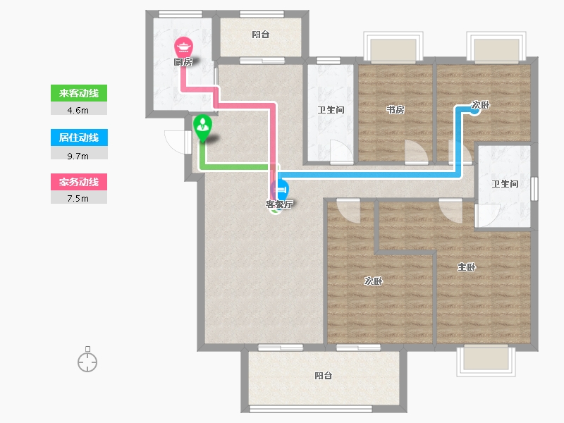 湖北省-武汉市-交投合盛嘉园-118.03-户型库-动静线