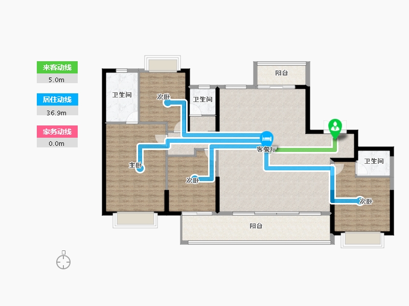 福建省-莆田市-融创建发观澜云著-158.13-户型库-动静线