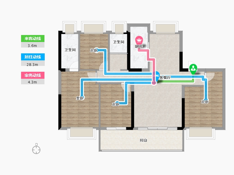 福建省-莆田市-碧桂园天城-112.47-户型库-动静线