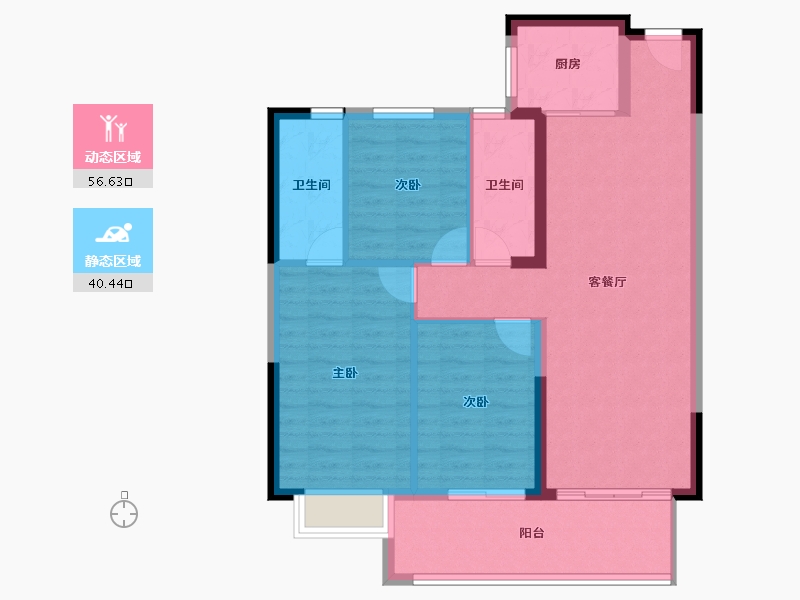 福建省-莆田市-滨海南城府-87.67-户型库-动静分区