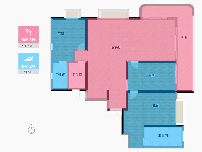 云南省-昆明市-万科公园城市-152.00-户型库-动静分区