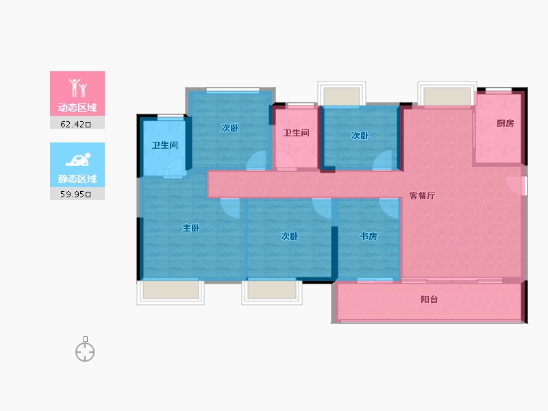 福建省-莆田市-大唐三盛国韵世家三期-110.86-户型库-动静分区