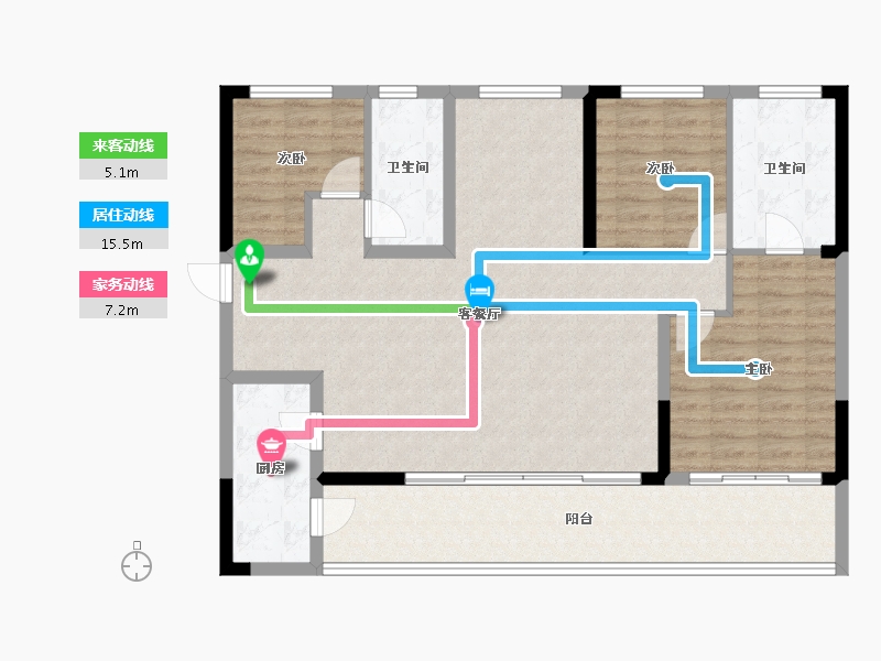 四川省-成都市-人居懿林语-112.72-户型库-动静线