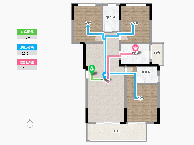 四川省-成都市-经典唐安府-91.01-户型库-动静线