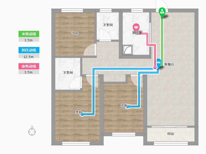 山东省-济南市-济南融创文旅城-83.07-户型库-动静线