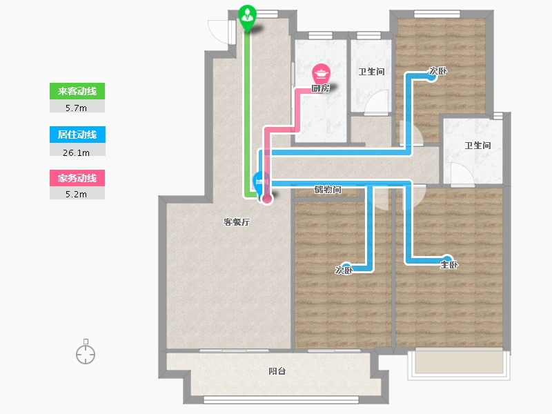 河南省-郑州市-孔雀城-110.00-户型库-动静线