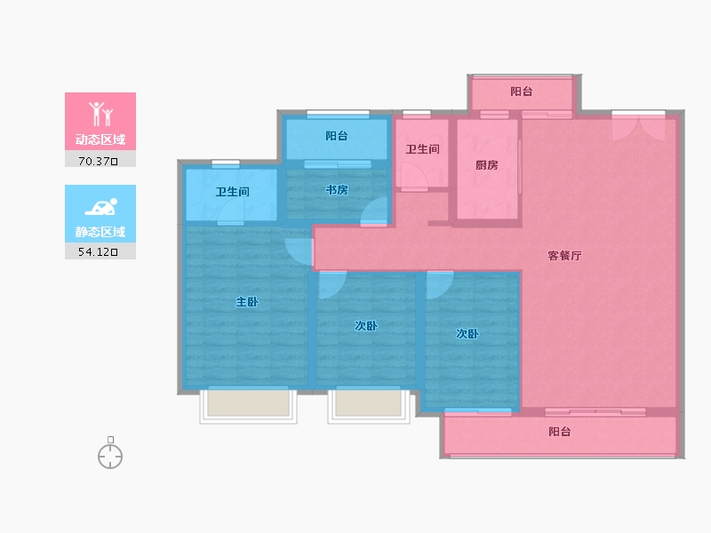 福建省-莆田市-联发君领天玺-112.67-户型库-动静分区