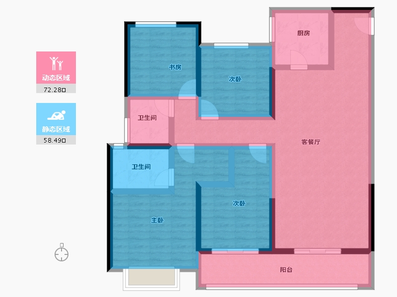 山东省-济南市-金科城-115.53-户型库-动静分区