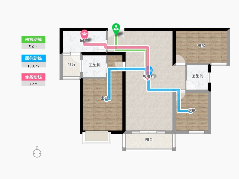 江苏省-常州市-星河国际-97.06-户型库-动静线