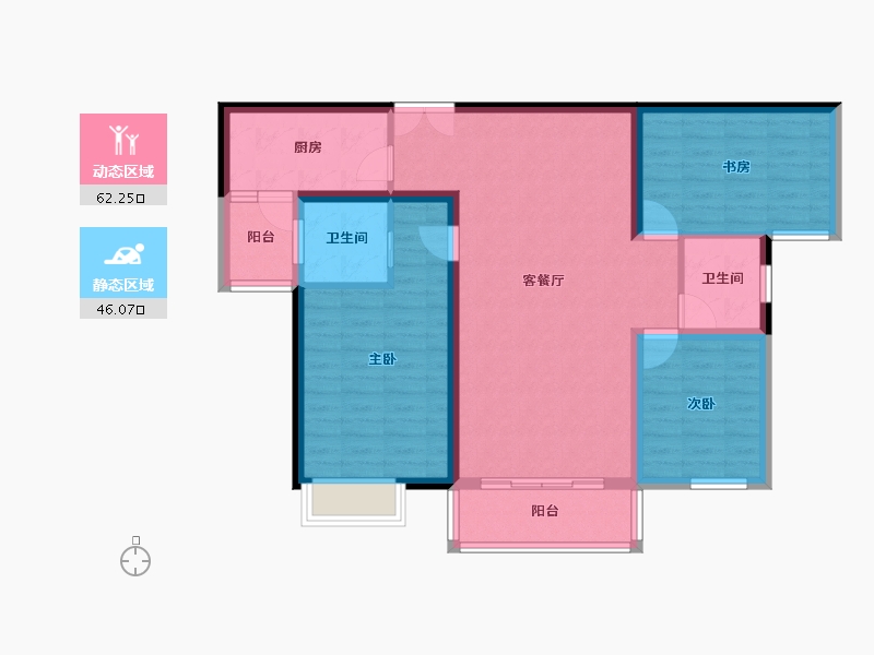 江苏省-常州市-星河国际-97.06-户型库-动静分区