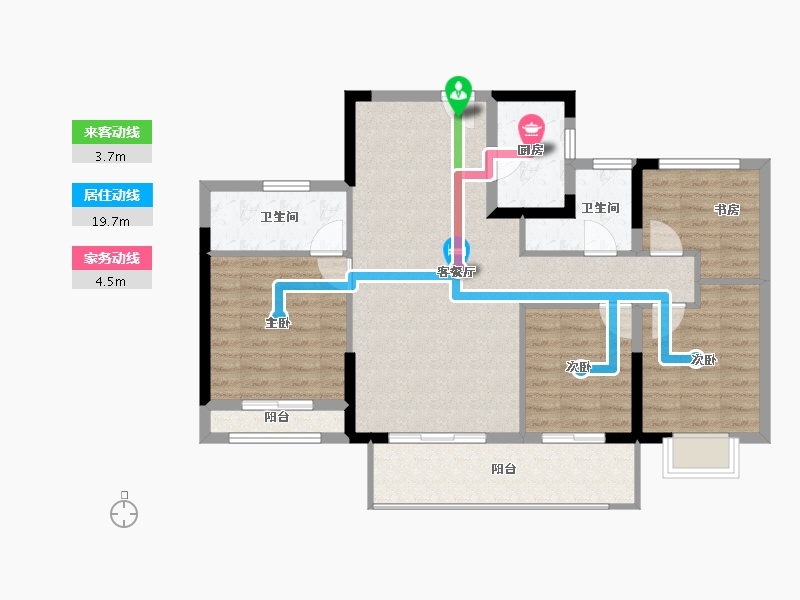 福建省-莆田市-大唐三盛国韵世家三期-94.96-户型库-动静线