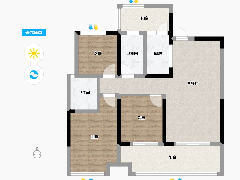 四川省-资阳市-置信丽府-0.00-户型库-采光通风