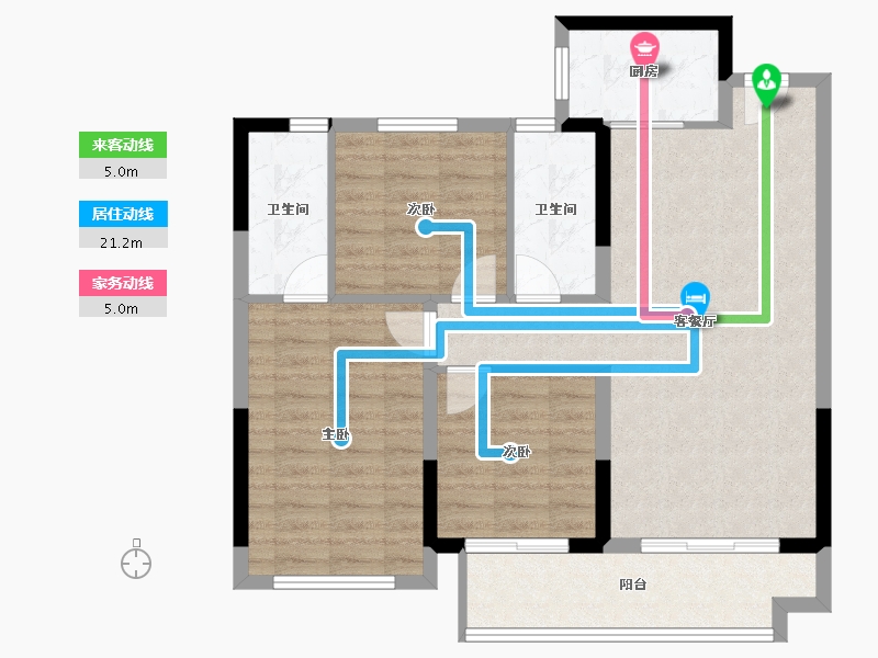 福建省-莆田市-大唐三盛国韵世家三期-85.76-户型库-动静线