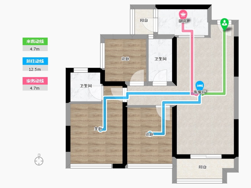 四川省-凉山彝族自治州-邦泰·熙悦.府-65.15-户型库-动静线