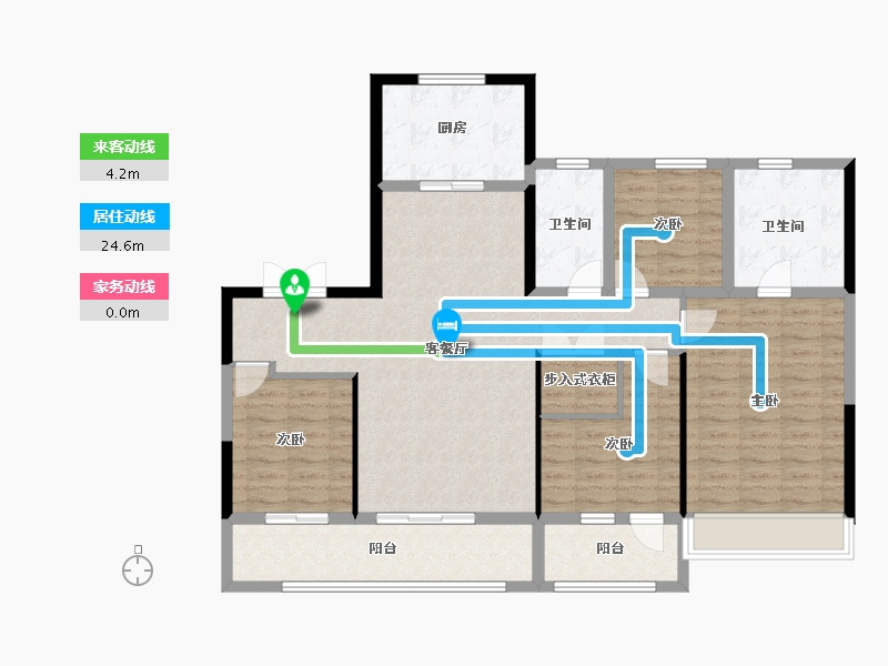 浙江省-杭州市-秦望府-121.60-户型库-动静线