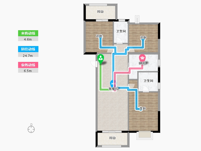 湖北省-武汉市-交投合盛嘉园-112.99-户型库-动静线