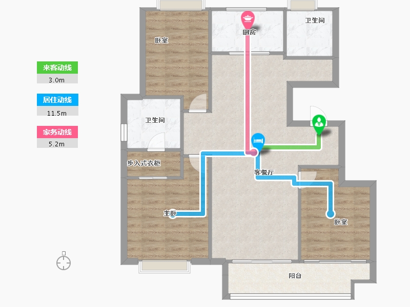 湖北省-武汉市-中交泓园-90.30-户型库-动静线