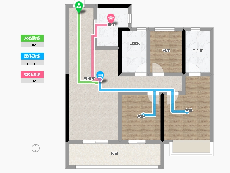 湖北省-武汉市-武汉二十四城-83.55-户型库-动静线