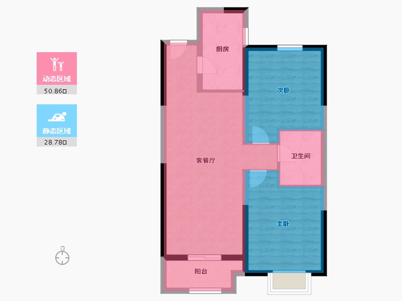 天津-天津市-九和府-71.21-户型库-动静分区