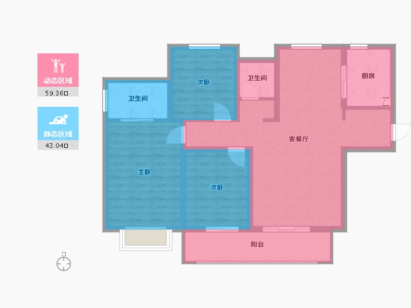 山西省-晋城市-君悦天地-98.00-户型库-动静分区