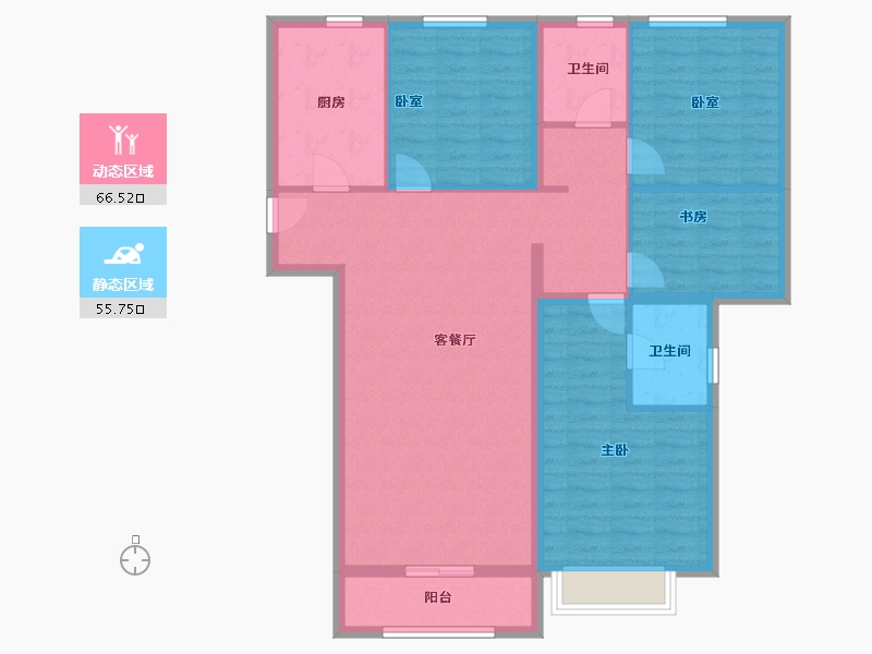 天津-天津市-紫樾宸府-110.40-户型库-动静分区