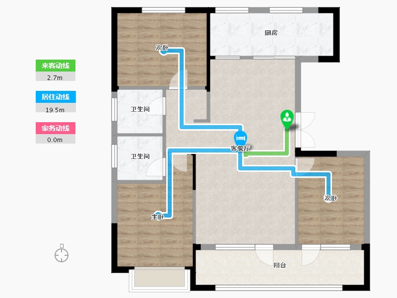 宁夏回族自治区-银川市-香榭金岸-100.09-户型库-动静线