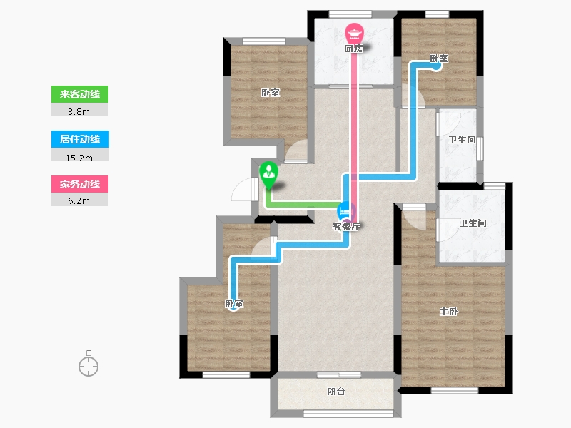 天津-天津市-九和府-109.60-户型库-动静线