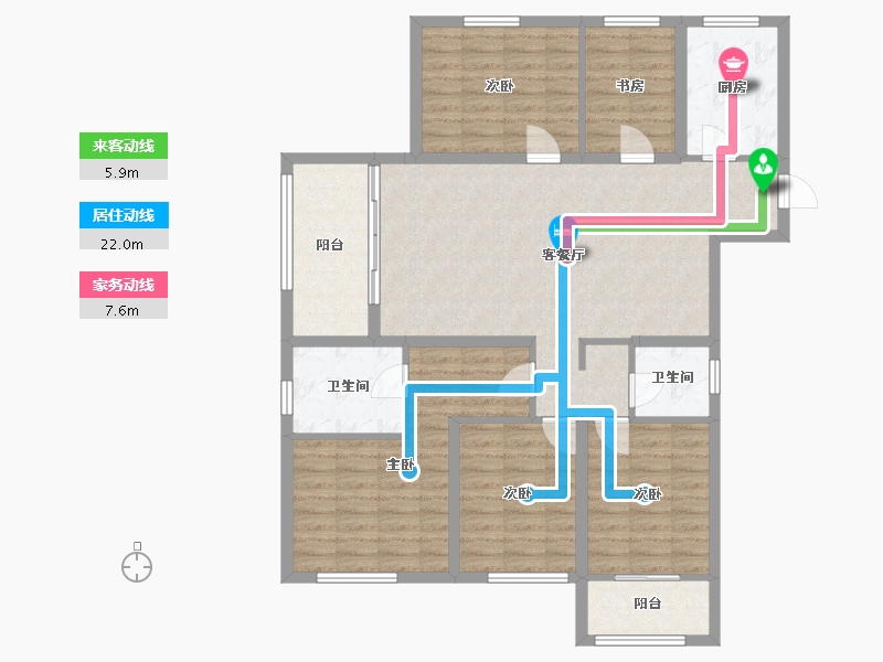 江苏省-南京市-金象朗诗红树林-116.17-户型库-动静线