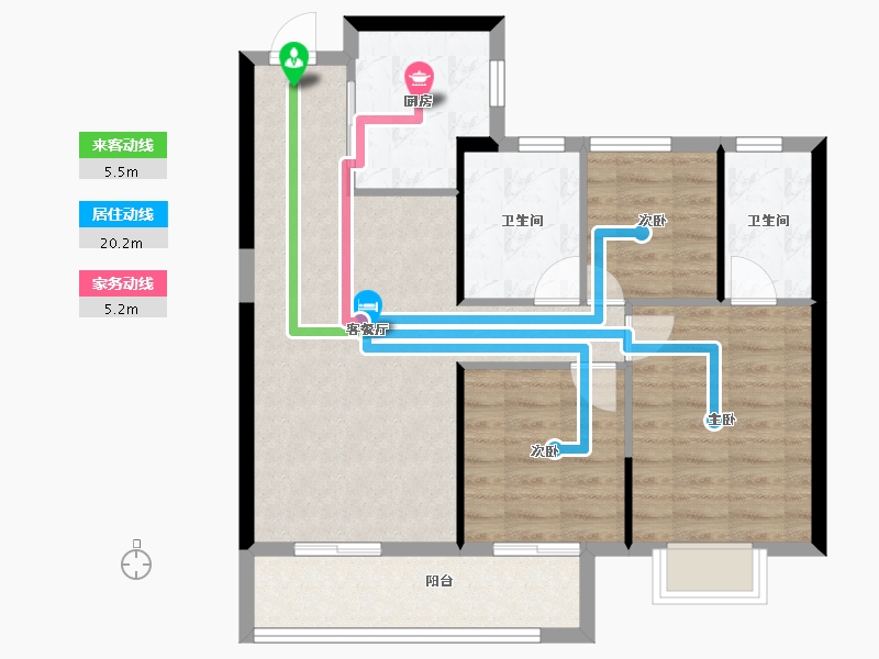 湖北省-武汉市-武汉二十四城-78.03-户型库-动静线